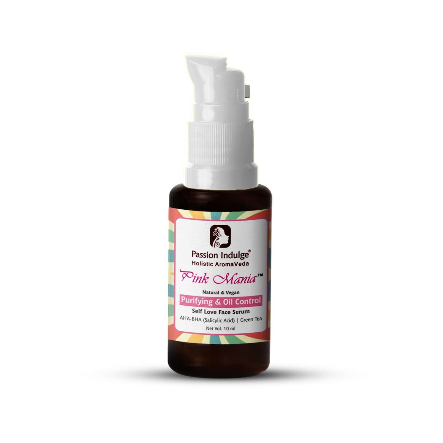 Pink Mania AHA BHA Purifying & Oil Control Face Serum With Turmeric & Green Tea |Exfoliate dead cell, Reduces blackheads & Improves skin texture | All Skin Types -10ml - passionindulge