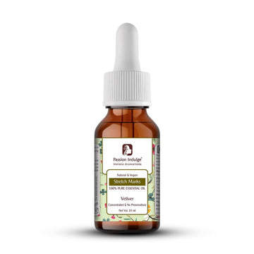 Vetiver Essential Oil 10ml For Stretch Marks | Natural & Vegan | All Skin Type - passionindulge