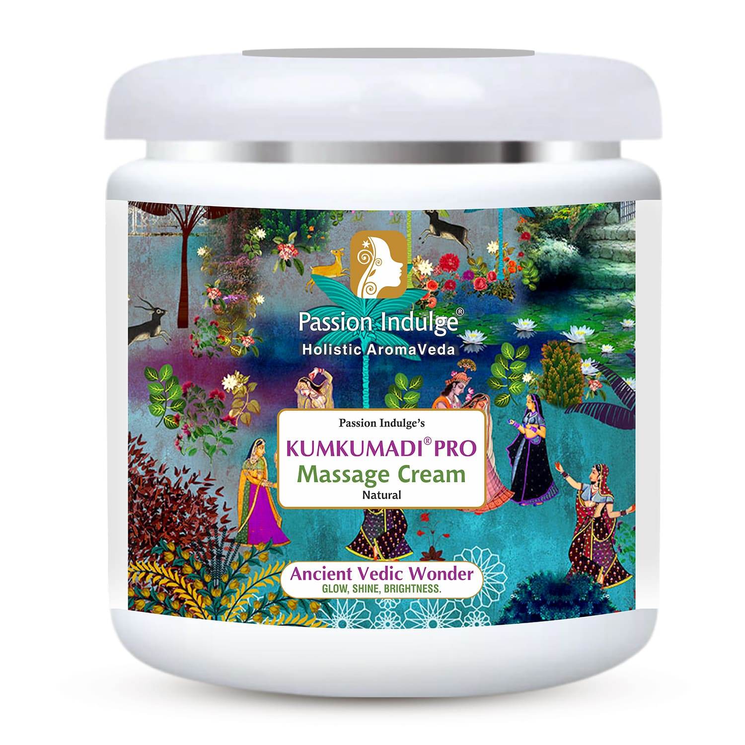 Professional Kumkumadi Oil Face Massage Cream - PRO - 500 gm | With Kumkumadi Tailam for Glowing Skin - passionindulge