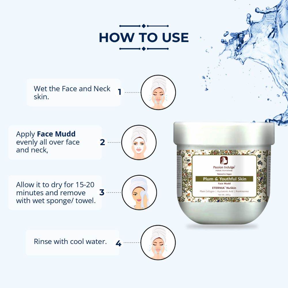 Eternia NuSkin Face Mudd 200gm For Youthful Skin, Anti-Aging | Anti-Wrinkle | Reduces Fine Lines & Wrinkles | Skin Hydration & Nourishes | Healthy Skin With Plant Collagen, Hyaluronic Acid & Frankincense | Natural - passionindulge