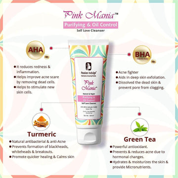 Mother & Daughter Set of 2 Cleanser | Glow Together : Kumkumadi Glowing & Pinkmania Anti-Acne Skincare Combo
