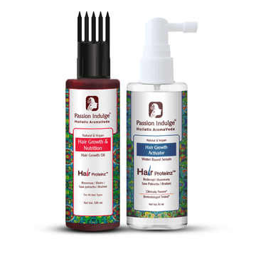 Hair Proteinz Rosemary Hair Growth Oil & Hair Growth Serum - Rosemary Hair Growth Booster Combo - passionindulge
