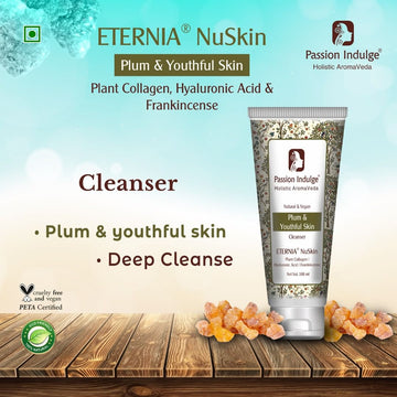 Eternia NuSkin Cleanser 100ml & Eternia NuSkin Face Mudd 200g For Youthful Skin, Anti-Aging | Anti-Wrinkle | Reduces Fine Lines & Wrinkles | Skin Hydration & Nourishes | Healthy Skin With Plant Collagen, Hyaluronic Acid & Frankincense | Natural
