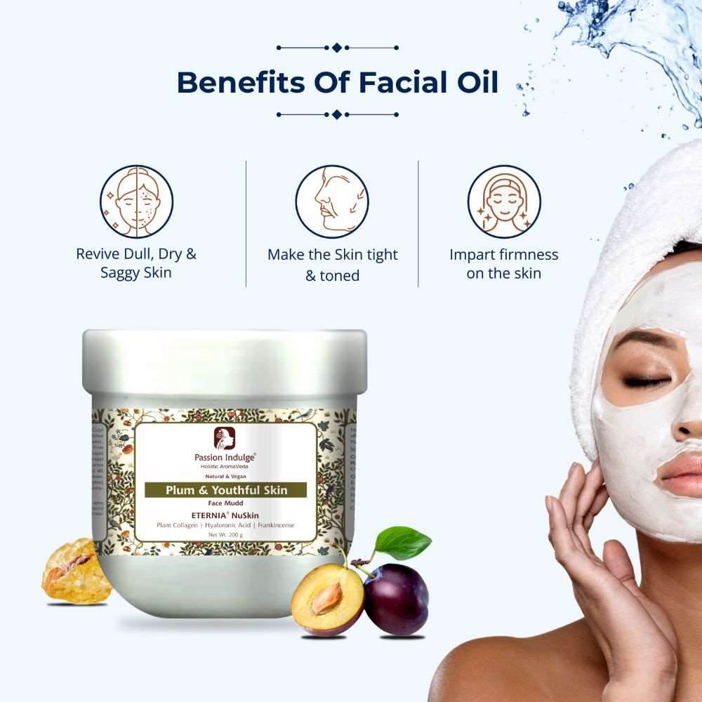 Eternia NuSkin Face Mudd 200gm For Youthful Skin, Anti-Aging | Anti-Wrinkle | Reduces Fine Lines & Wrinkles | Skin Hydration & Nourishes | Healthy Skin With Plant Collagen, Hyaluronic Acid & Frankincense | Natural - passionindulge