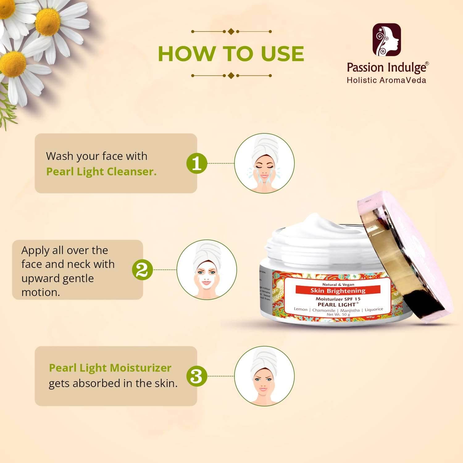 Passion Indulge Pearl Light Moisturizer For Spot Reduction 50 gm - passionindulge