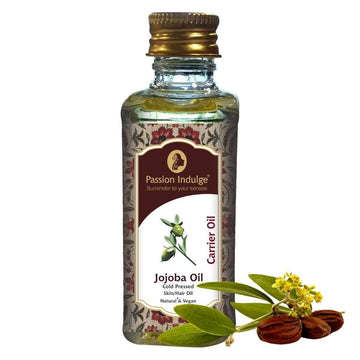 Jojoba Carrier Oil 60ml for Hair Growth | Reduces Hair Loss | Dandruff and Scalp Disorders | Help Prevent Hair Thinning | Natural & Vegan - passionindulge