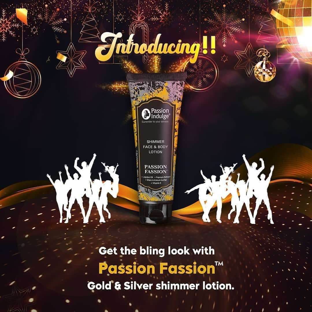 Passion Fassion Gold and Silver Shimmer Bling Lotion-100 ml - passionindulge