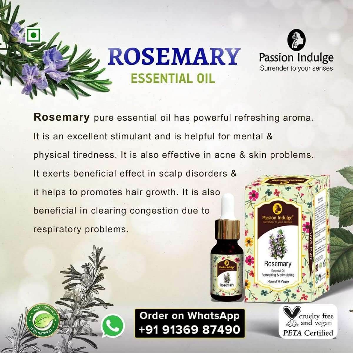 Hair Fall Control Combo Kit- With Rosemary Essential oil Activator 10ml & Neuropassit NTstress Hair fall control & Cooling oil 100ml - passionindulge
