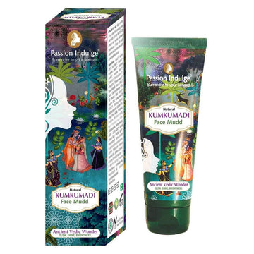 Kumkumadi Face Mudd Pack For Glowing & Shine Skin | Brightening | Anti-Aging | Face Pack with Saffron, Vetiver & 16 Herbs | Natural & Ayurvedic | All Skin Type 100gm - passionindulge