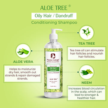 Professional Aloe tree Pro Conditioning Shampoo For Salon - 500 ml | For Oily scalp & Anti-Dandruff Shampoo