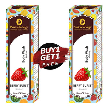 Berry Burst Body Wash | Reviving | Glowing & Nourishes the skin | Natural & Vegan 200ml | Buy 1 Get 1 Free - passionindulge
