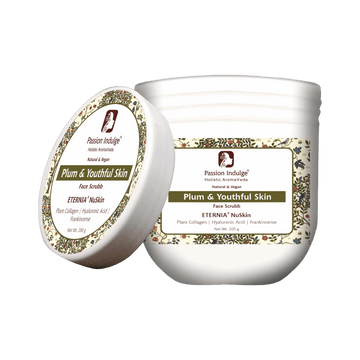 Eternia NuSkin Face Scrubb 200gm For Youthful Skin, Anti-Aging | Anti-Wrinkle | Skin Hydration & Nourishes | With Plant Collagen, Hyaluronic Acid & Frankincense | Natural - passionindulge