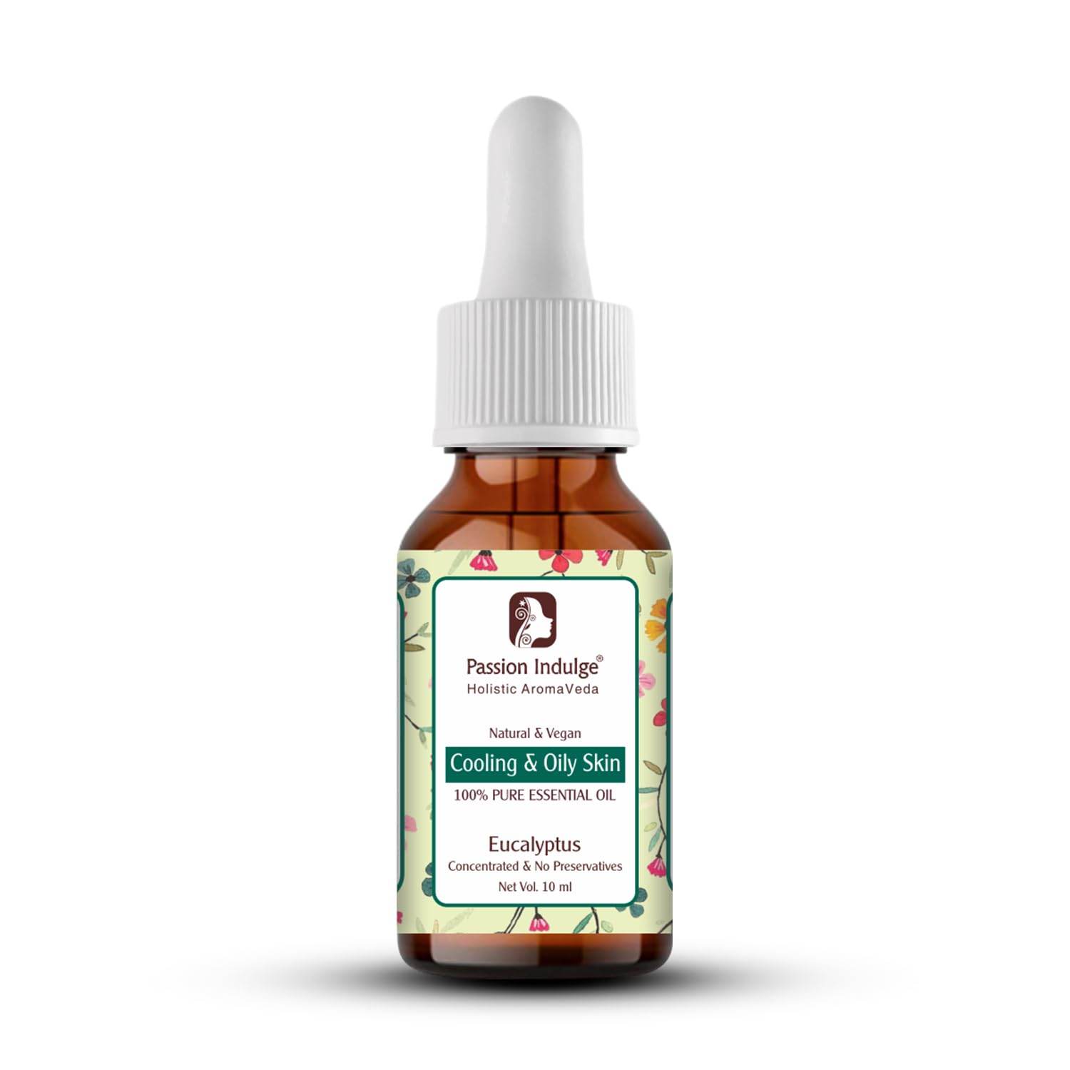 Eucalyptus Essential Oil 10ml for Skin Eruptions, Acne, Beneficial for Oily Skin | Ayurvedic | Natural & Vegan - passionindulge