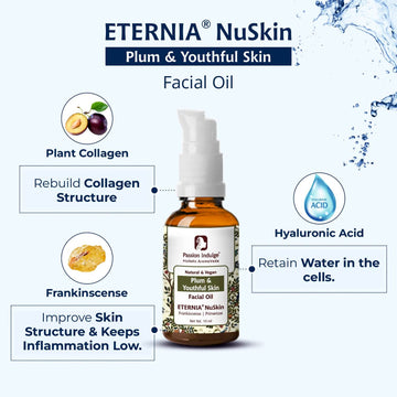 Eternia NuSkin Facial Oil 10ml For Youthful Skin, Anti-Aging | Anti-Wrinkle | Skin Hydration & Nourishes | With Frankincense & Primerose  | Natural