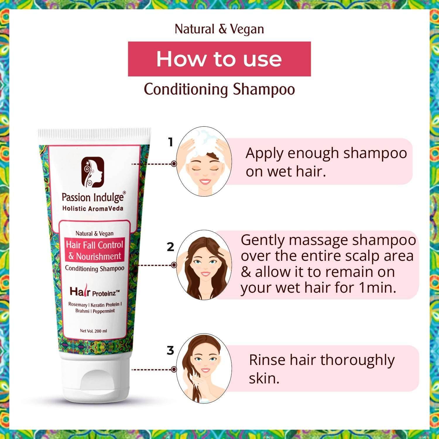 Rosemary Hair Growth oil & Anti-Hair fall Conditioning shampoo - HAIR PROTEINZ Anti-Hair fall Haircare Combo - passionindulge