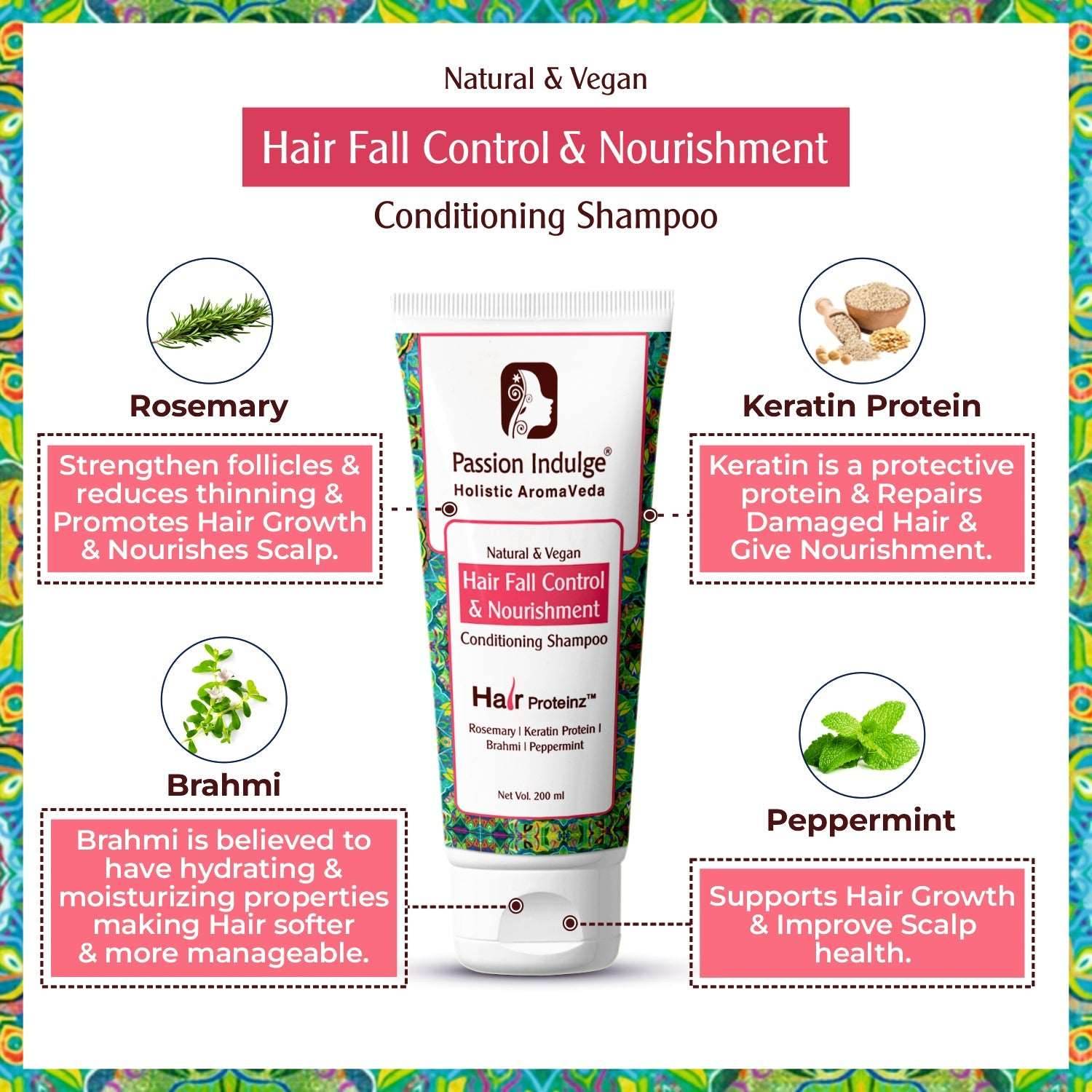 Hair Growth Kit With Anti-Greying Arcolys For Greying Hair , Rosemary Hair Growth Activator Serum & Rosemary Hair Fall Control Shampoo - passionindulge