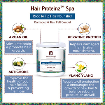 Professional Hair Proteinz Pro Hair Spa for Salon - 500 gm | Inbuilt proteinz hair spa for Damaged Hair & Hair fall control | Suitable for all Hair Type