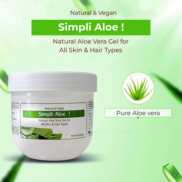 Professional Simpli Pro Aloe vera gel For Salon - 500 ml| Multipurpose natural Aloe Vera gel for all skin & hair type