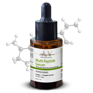 ACTIHERBZ vitamins Anti-Aging Multi peptide Aqua Serum | Copper + 7 Peptides Face Serum For Fine Lines and Wrinkles | Improves Skin Elasticity and Firmness | For All Type Skin, 30 Ml