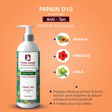 Professional Hair Softening conditioning Shampoo PAPAIN PRO 500 ml | Suitable for All Type Hair