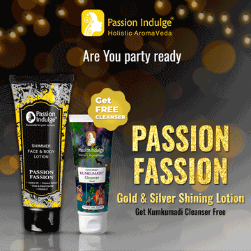 Passion Fassion Gold and Silver Shimmer Bling Lotion  & GET FREE KUMKUMADI CLEANSER (60 ml) | Party look with Long Lasting Fragrance |Glowing Skin | Natural & Vegan - 100ml