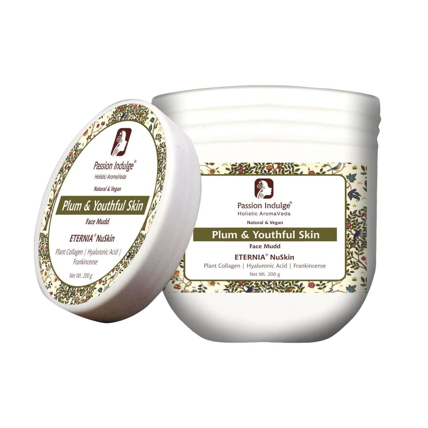 Eternia NuSkin Face Mudd 200gm For Youthful Skin, Anti-Aging | Anti-Wrinkle | Reduces Fine Lines & Wrinkles | Skin Hydration & Nourishes | Healthy Skin With Plant Collagen, Hyaluronic Acid & Frankincense | Natural - passionindulge