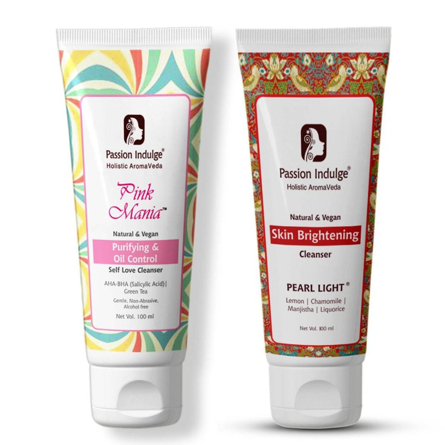 Mother & Daughter Set of 2 Cleanser | Glow Together: Pearl Light Skin Brightening & Anti-acne Skincare Combo - passionindulge