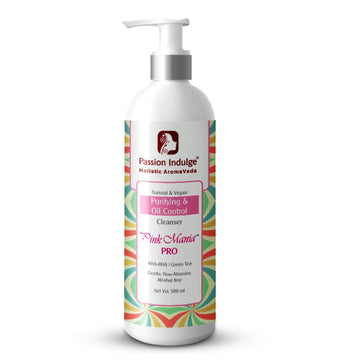 Professional Anti-acne face Cleanser- Pinkmania PRO | Skin Purifying, Oil Control with AHA BHA- 500 ml - passionindulge