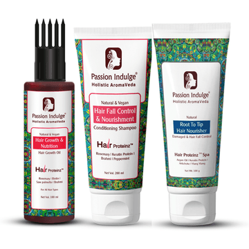 Hair Proteinz Rosemary Hair Growth Oil, Hair Spa & Shampoo Combo – Complete Nourishing Haircare Routine - passionindulge