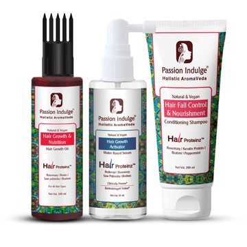 Hair Proteinz Rosemary Hair Growth Oil, Shampoo & Serum - Rosemary Hair Growth Kit - passionindulge