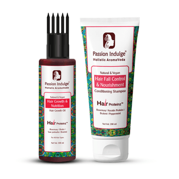 Rosemary Hair Growth oil & Anti-Hair fall Conditioning shampoo - HAIR PROTEINZ Anti-Hair fall Haircare Combo - passionindulge