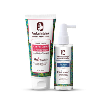 HAIR GROWTH KIT - HAIR PROTEINZ ACTIVATOR Rosemary Hair Growth Serum with Rosemary Anti Hair-fall Conditioning Shampoo | Suitable For All Hair Type