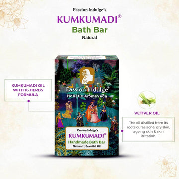 Kumkumadi Natural Handmade Bath Bar & Kumkumadi Natural Face Mudd Pack For Skin Glow, Shine & Brightness with Saffron, Vetiver and 16 Herbs