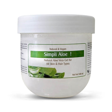 Professional Simpli Pro Aloe vera gel For Salon - 500 ml| Multipurpose natural Aloe Vera gel for all skin & hair type
