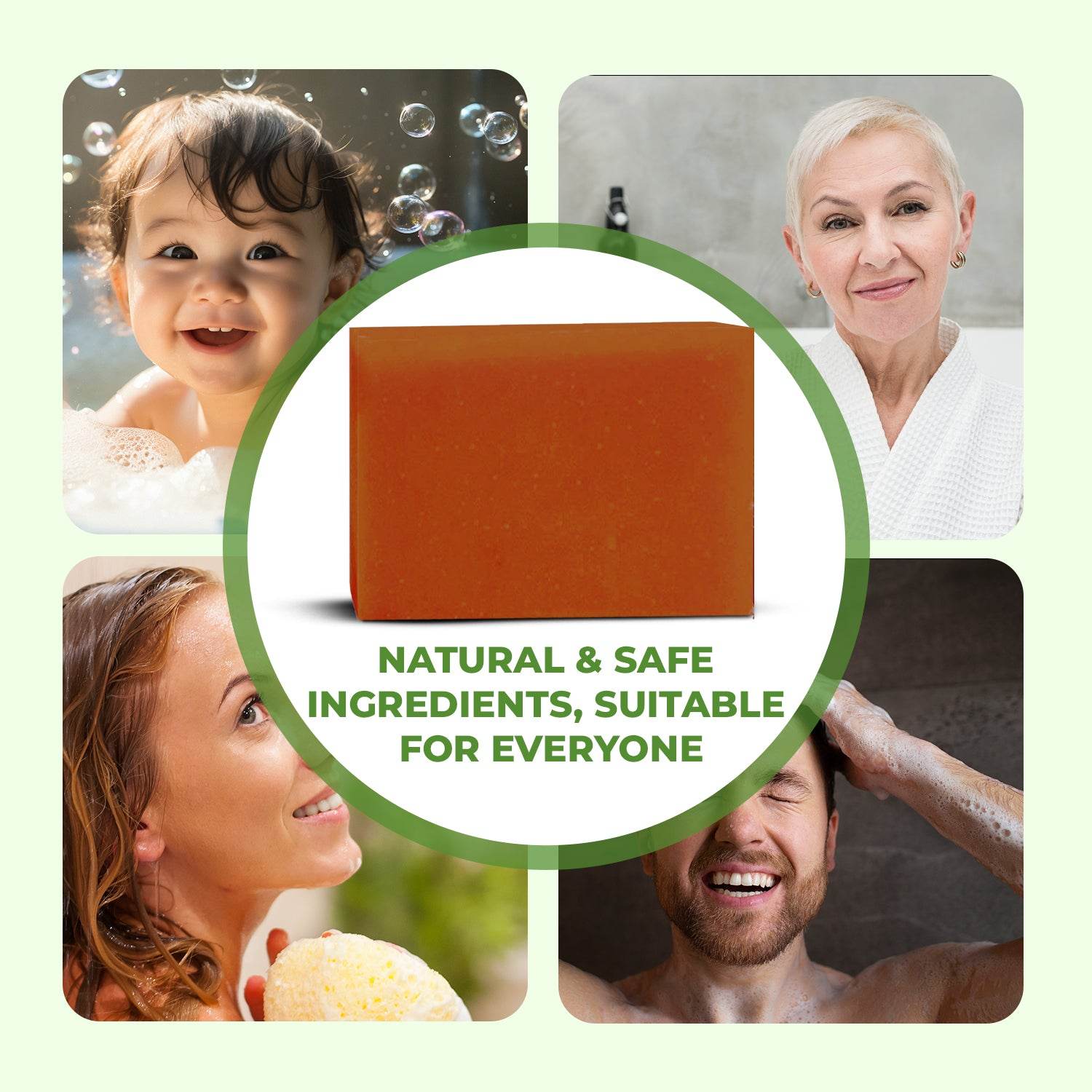 Handmade Bath Bar Soap Lemongrass - each 100gm | Natural & Vegan | Aromatherapy | Peta Certified( Pack of 3 ) - passionindulge