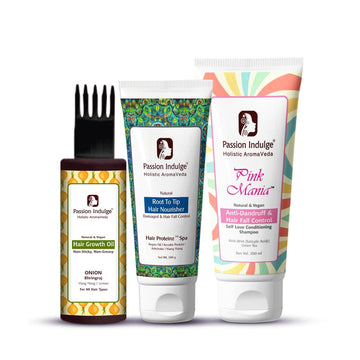 Root To Tip Hair Care Combo - Hair Growth and Hair Care Solution | Nutrition for Hair | Repair Damaged Hair |  Control Hair Fall | Anti-Dandruff | Vegan & Natural-All Hair Type