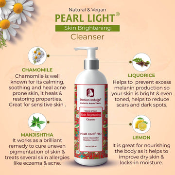 Professional Skin Brightening Face Cleanser PEARL LIGHT PRO -500 ml|  Dark Spot Reduction | Suitable for all skin type