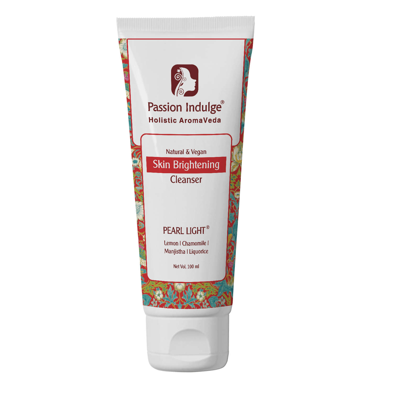 Pearl Light Cleanser 100ml For Dark Spots Reduction | Skin Brightening & Lightening | Glowing Skin | Natural & Vegan | Ayurvedic - passionindulge