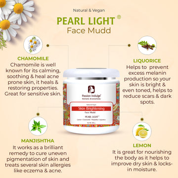 Professional Pearl light Skin Brightening Pro Face mudd For Salon - 500 gm | Skin Brightening Face Mask suitable for All Skin Type