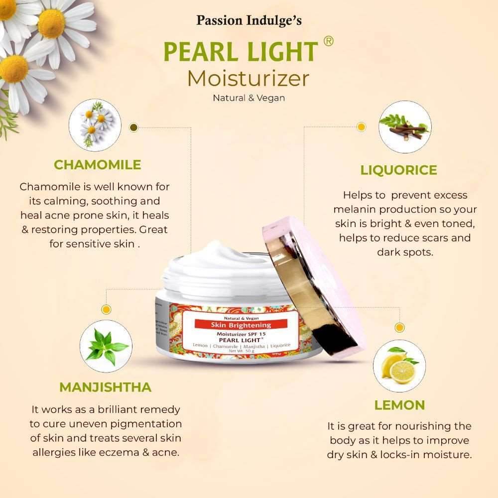 Passion Indulge Pearl Light Moisturizer For Spot Reduction 50 gm - passionindulge