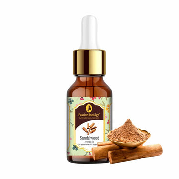 Sandalwood Aroma Oil 10 Ml | Aromatic Oil has an exotic | floral fragrance | Use it in diffusers | Home Care | Fragrance Oil | Aromatherapy | Natural & Vegan - passionindulge