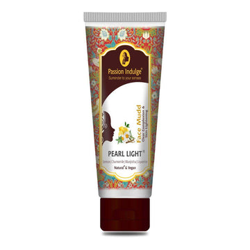 Pearl Light Face Mudd Pack 100gm |Skin lightening | Brightening | Reduce pigmentation, Dark Spots | glowing Skin | Natural & Vegan - passionindulge