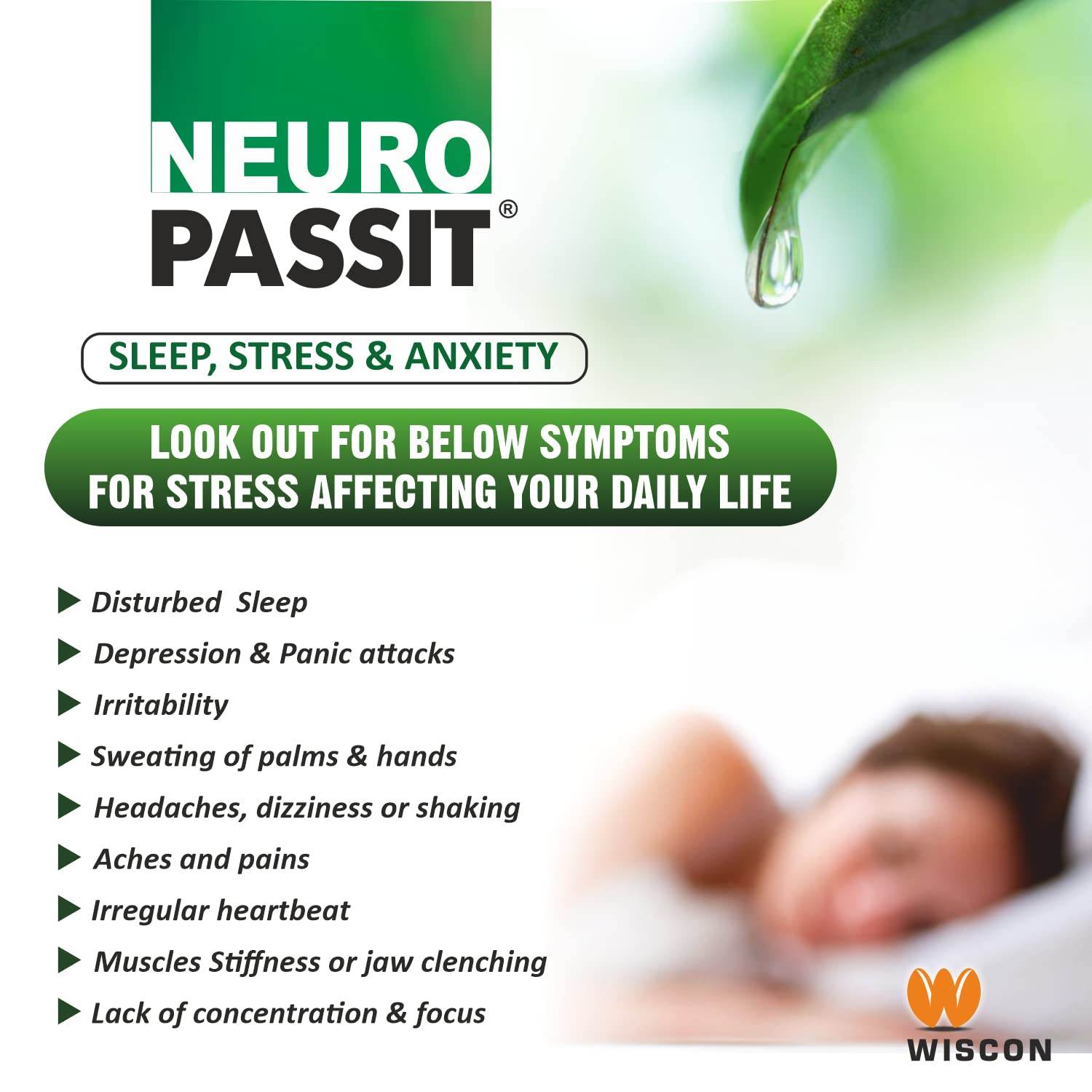 Natural Neuropassit NTstress Hair fall control & Cooling oil, Reduce Stress & Anxiety, Promote Good Sleep 100ml & Papain 2 in 1 Conditioning shampoo 200ml For Soft & Shining Hair - passionindulge