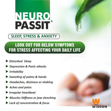 Natural Neuropassit NTstress Hair fall control & Cooling oil, Reduce Stress & Anxiety, Promote Good Sleep 100ml & Papain 2 in 1 Conditioning shampoo 200ml For Soft & Shining Hair