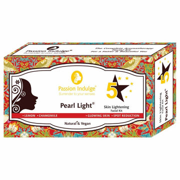 Pearl Light 5 Star Facial Kit For Glowing Skin | Skin Lightening | Skin Brightening| Pigmentation & Spot Reduction | Natural & Vegan | Buy 2 Get 1 Free - passionindulge