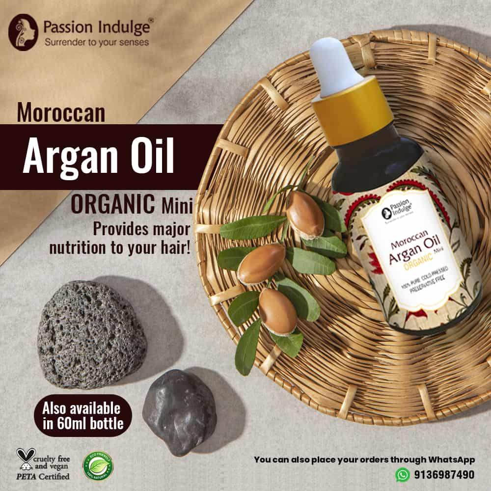 Moroccan Argan Carrier Oil 10ml for Reduce Stretch Marks | Anti Aging | Protect Sun Damage | Hair Growth | Dandruff and Scalp Disorders | Cold Pressed | Natural & Vegan - passionindulge