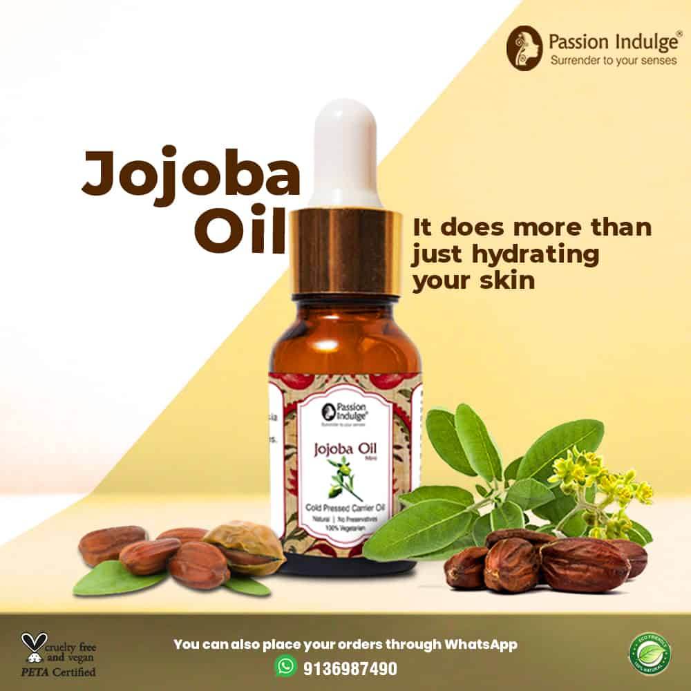 Jojoba Carrier Oil 10ml for Hair Growth | Reduces Hair Loss | Dandruff and Scalp Disorders | Help Prevent Hair Thinning | Natural & Vegan - passionindulge