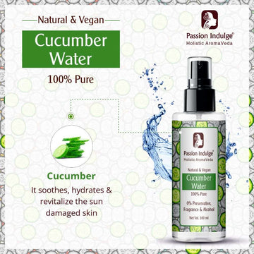Cucumber Water | Makeup Remover 100ml | Acne Removal & Reduce Skin Inflammation | Moisturizer with Cooling Agent Cucumber