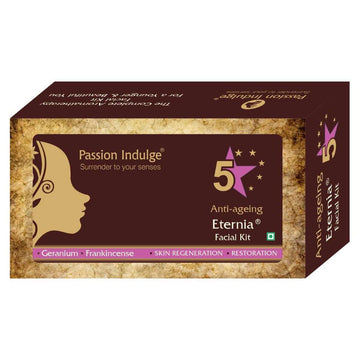 Eternia 5 Star Anti Aging Facial Kit | Anti Aging | Anti Wrinkle | Provide Nutrition | Glowing Skin | Natural & Vegan | All Skin Type | Buy 2 Get 1 Free