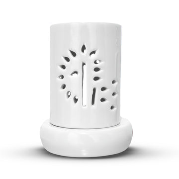 Electric Diffuser with FREE Pure Lemongrass Essential oil  for Aromatherapy, Banyan Tree Design Diffuser for Offices, Restaurant, Living rooms  (White)